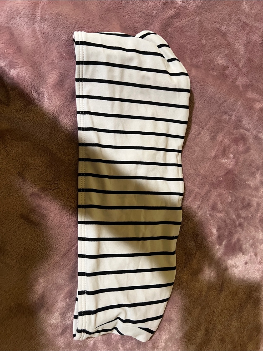 Cotton On Body Black & White Striped Bandeau Tube Top
